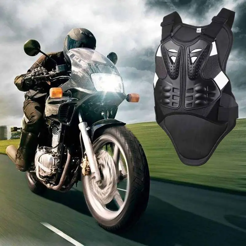 Защитный жилет с отражающей полоской мотокросса гоночный доспех черный бронежилет мотоциклетный Протектор Куртка