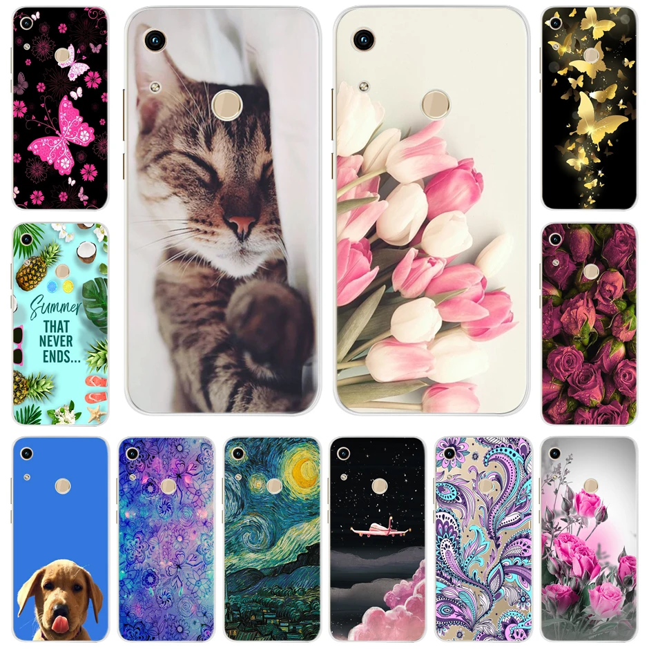 

For Huawei Honor 8A Case 6.09 Soft Silicone Phone Case Back Cover For Huawei Honor 8A Funda Bumper on Honor 8A JAT-LX1 Cases