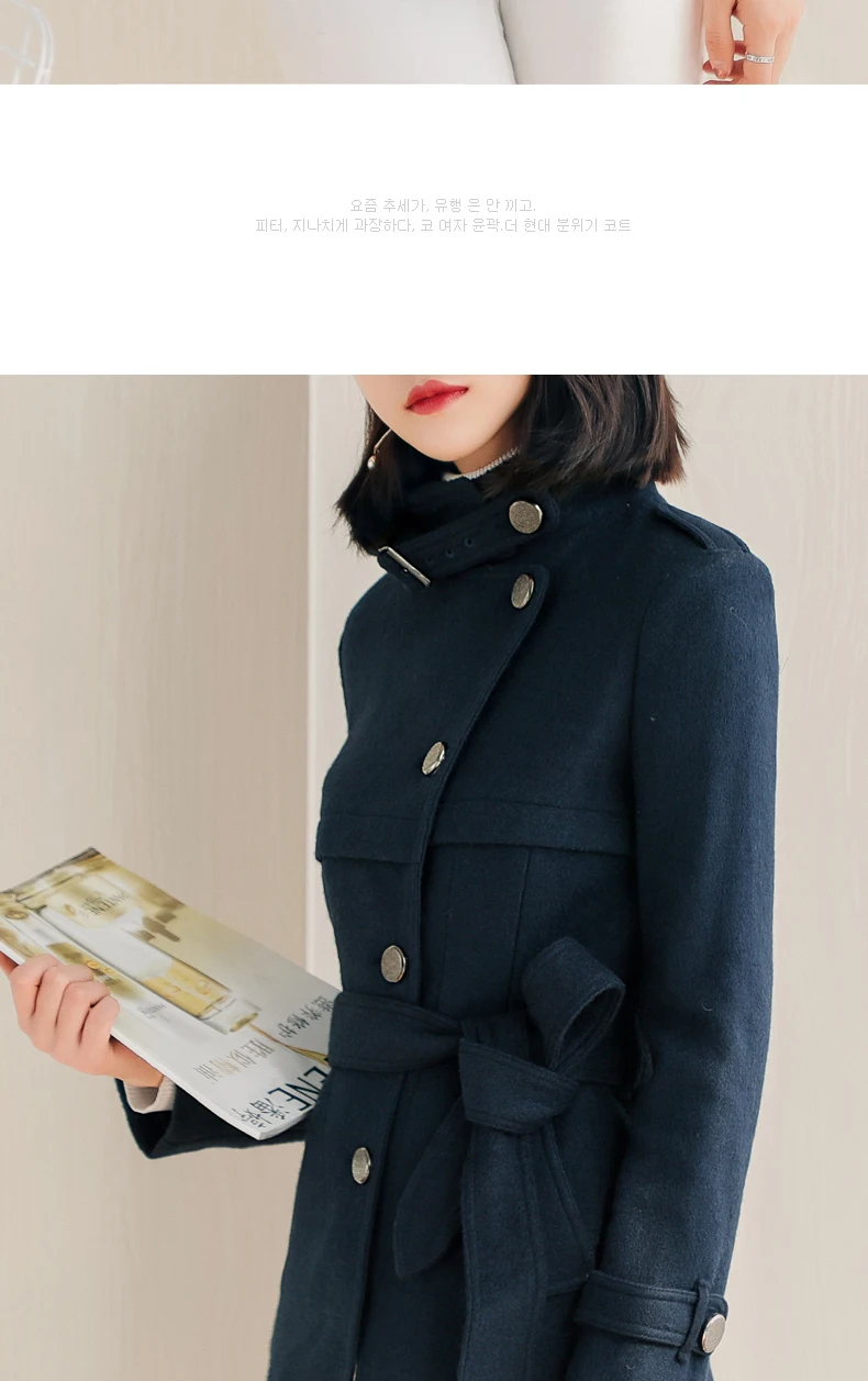 AYUNSUE корейское шерстяное пальто женская короткая осенне-зимняя женская куртка Элегантные женские пальто шерстяное легкое пальто Mujer Elegante KJ2383