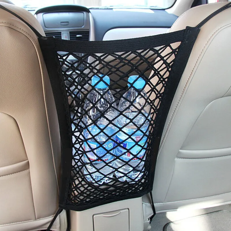 Новейший барьер для машин с хранения Анти-столкновения сетки ребенка на заднее сиденье сетки автомобильные сумки для хранения безопасности автомобиля эластичный ПЭТ защиты