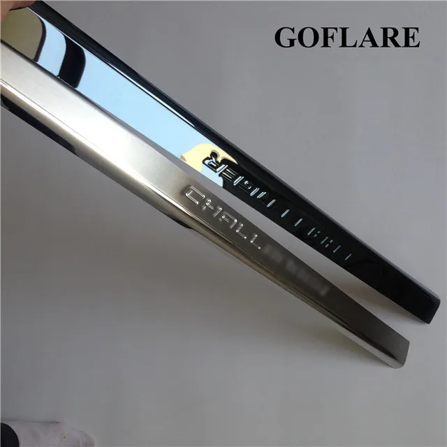

Car Styling auto door sill protector for Dodge Challenger SRT accessories 2008-2016 2018 door sills scuff plate thresholds guard