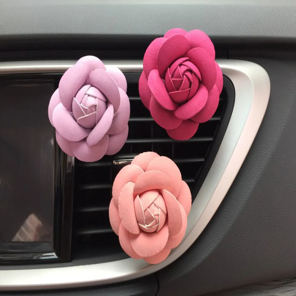 Car multiflora Flower Air Outlet Fragrant Perfume Clip Air Freshener Diffuser essential oil car diffuser 2019new