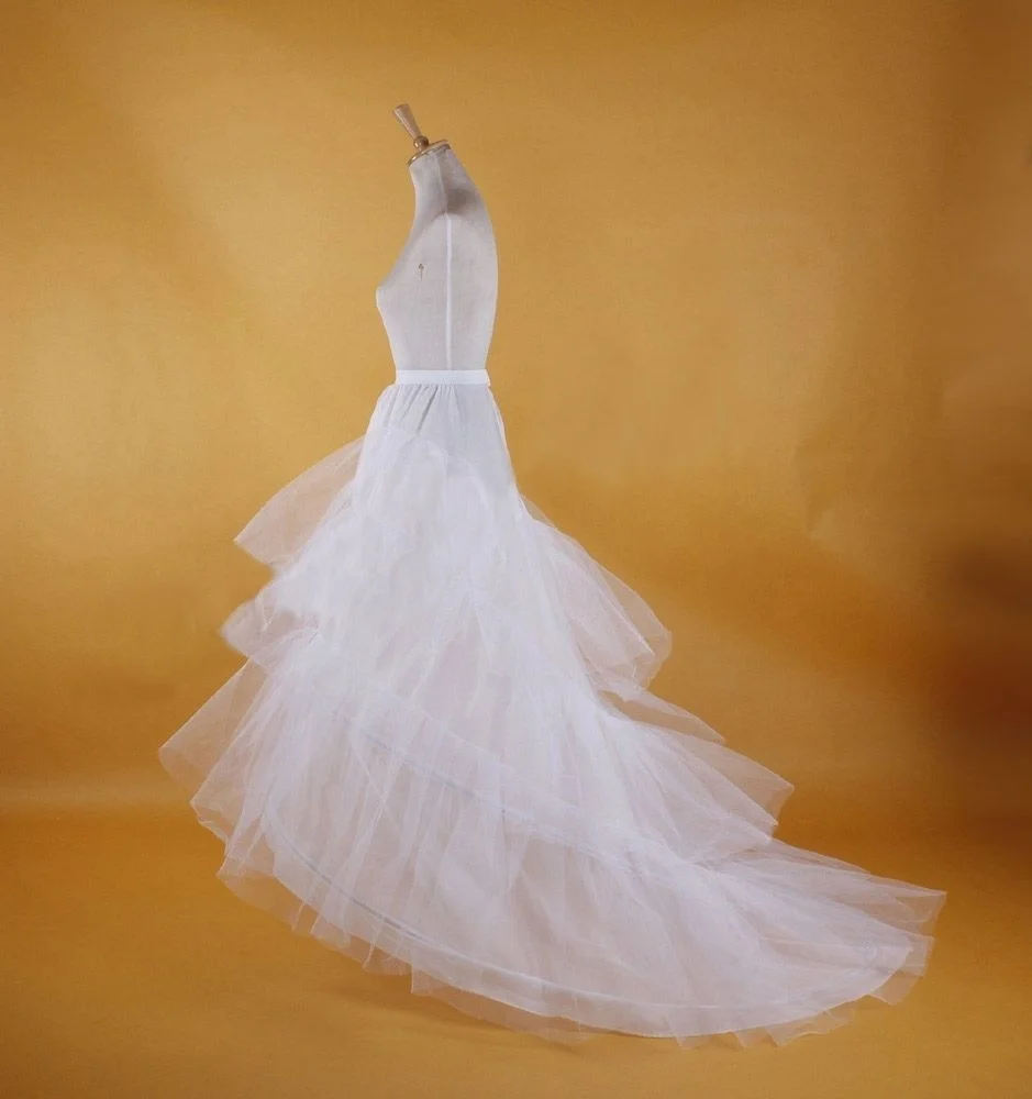 Bridal Hoop Skirt Wedding Petticoat Accessories Crinoline Slip White