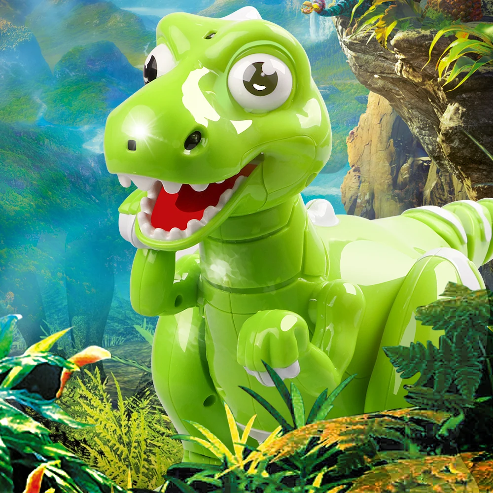 Динозавр робот Remoto управления роботизированной dinosaurio умный спрей детские