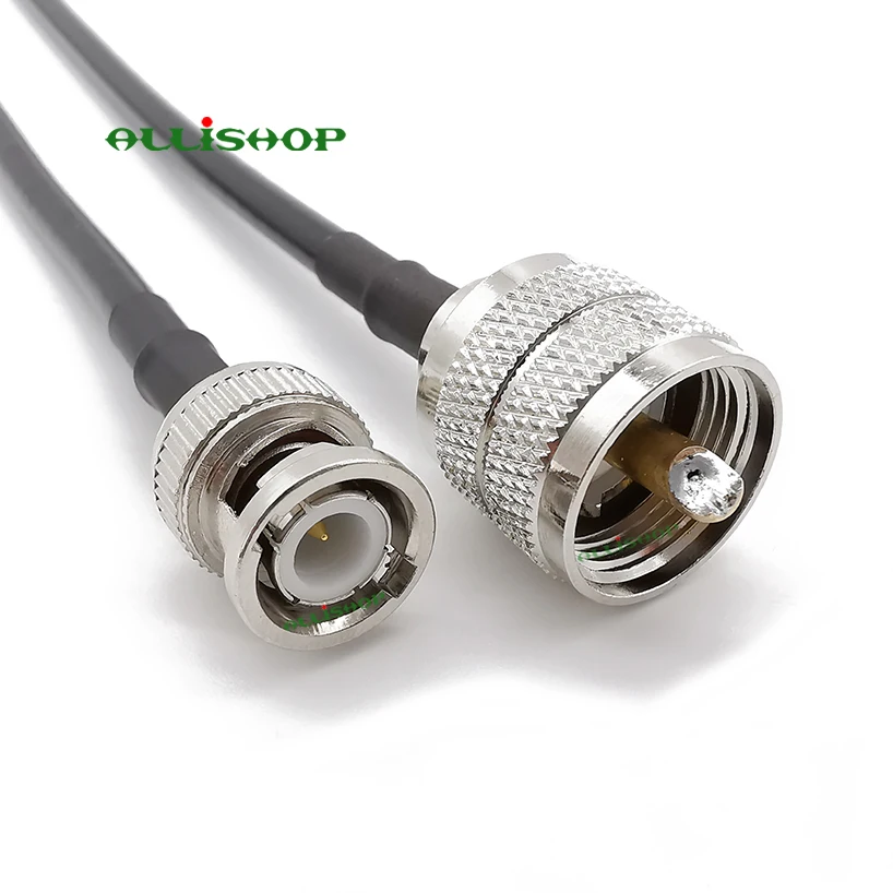 RF LMR200 UHF мужской PL 259 BNC Мужской с низкой потерей цифровой коаксиальный