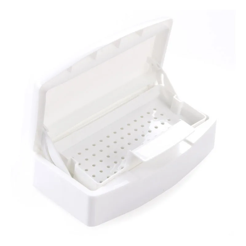 Pro Nail Sterilizer Disinfection Box Salon Nail Nipper Tweezers Metal