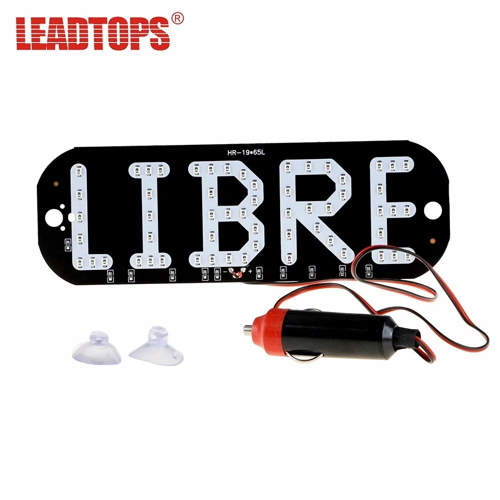 

1pcs Taxi Libre Led license plate carligh Windscreen Cab indicator inside Lamp Signal Light Windshield Lamp 12V AJ