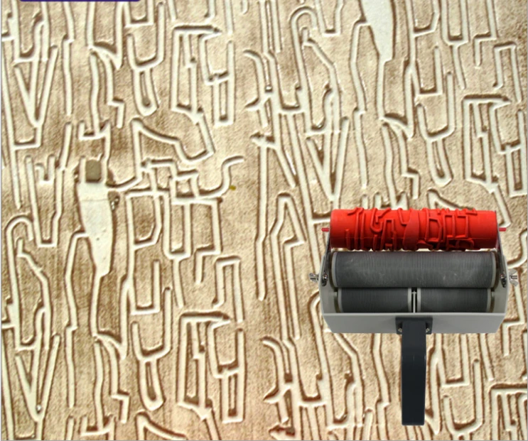 

Wall printing mould 7 inch patterned roller for wall decoration rubber roller no.095