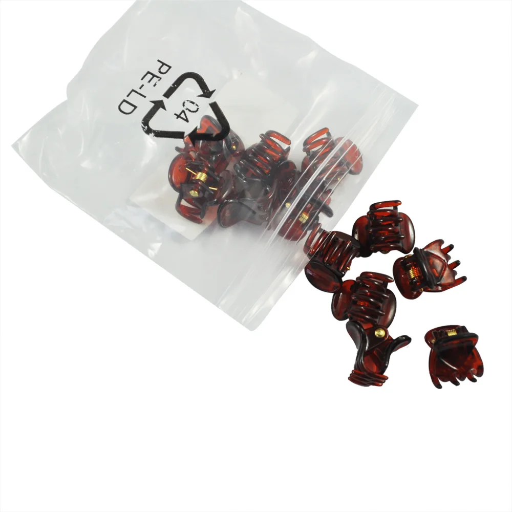 12 Pcs Brown Plastic Mini Hairpin 6 Claws Hair Clip Clamp for Ladies 12 Pcs Brown Plastic Mini Hairpin 6 Claws Hair Clip Clamp for Ladies
