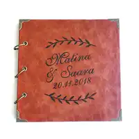 Personalized Leather Guest Book,Wedding Guestbook,Engraved Name and Date Guest Book,Wedding Sign Book,Gift for wedding