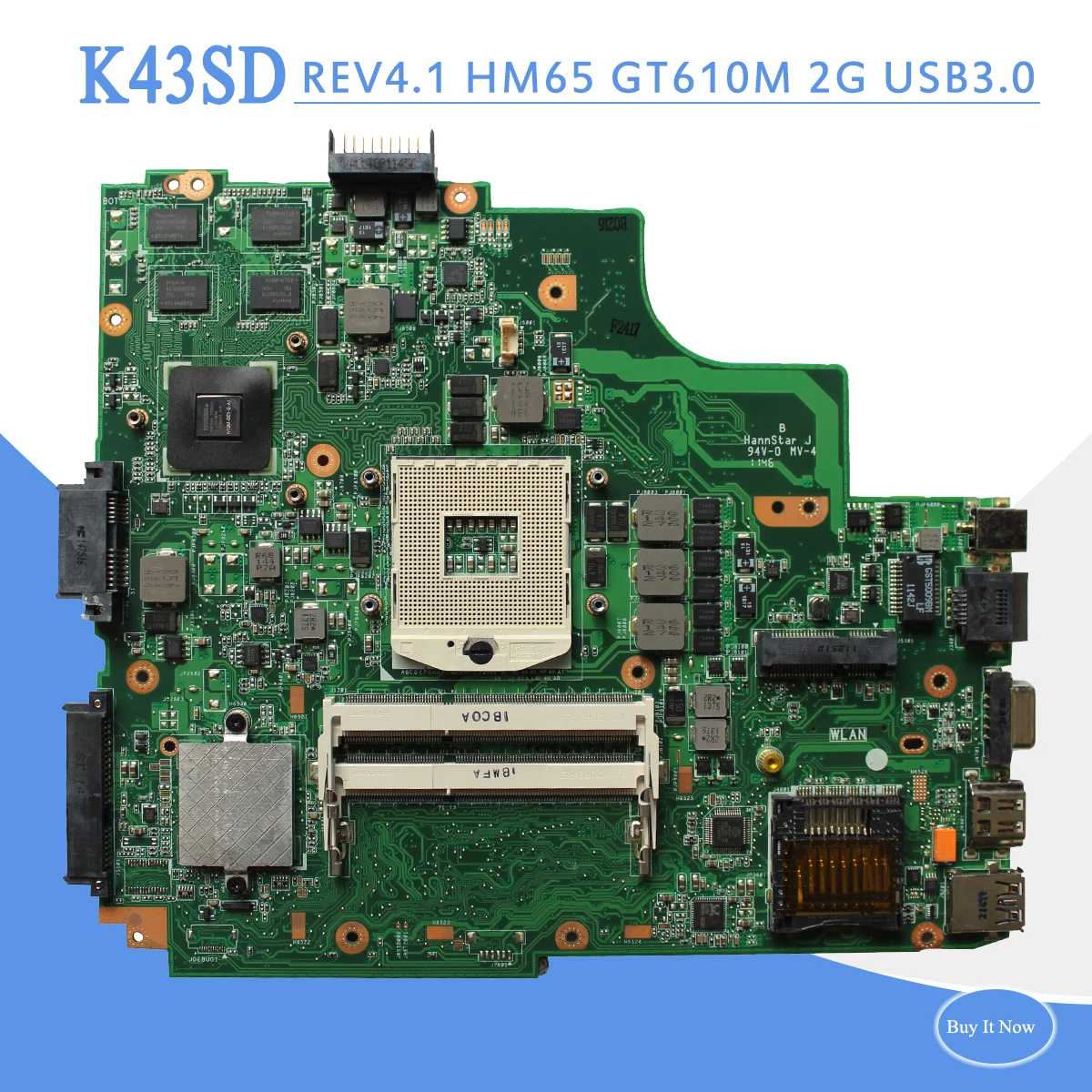 K43SD REV4.1 материнская плата Asus A43S K43S ноутбука GT610M 2G REV: 4 1 DDR3 USB3.0 полностью