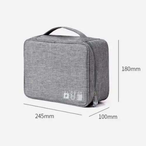 Портативная сумка-Органайзер для электронных аксессуаров с кабелем и usb-накопителем, переносной чехол для путешествий, прочные сумки для хранения
