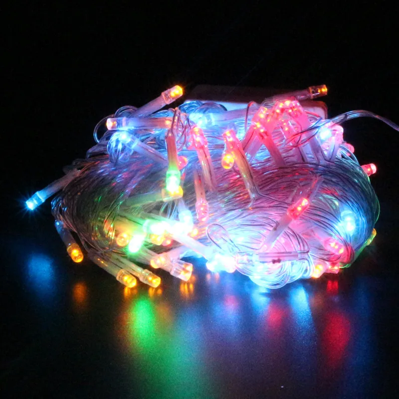 

9 Colors LED String Light 10M 100Leds 110V/220V Holiday Lighting Christmas Lights Party Outdoor Decoration