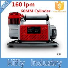 HF-16060 DC 12V 160L Heavy Duty Car Air Compressor 60MM Cylinder 160lpm Air Compressor ( CE ROHS certificate)