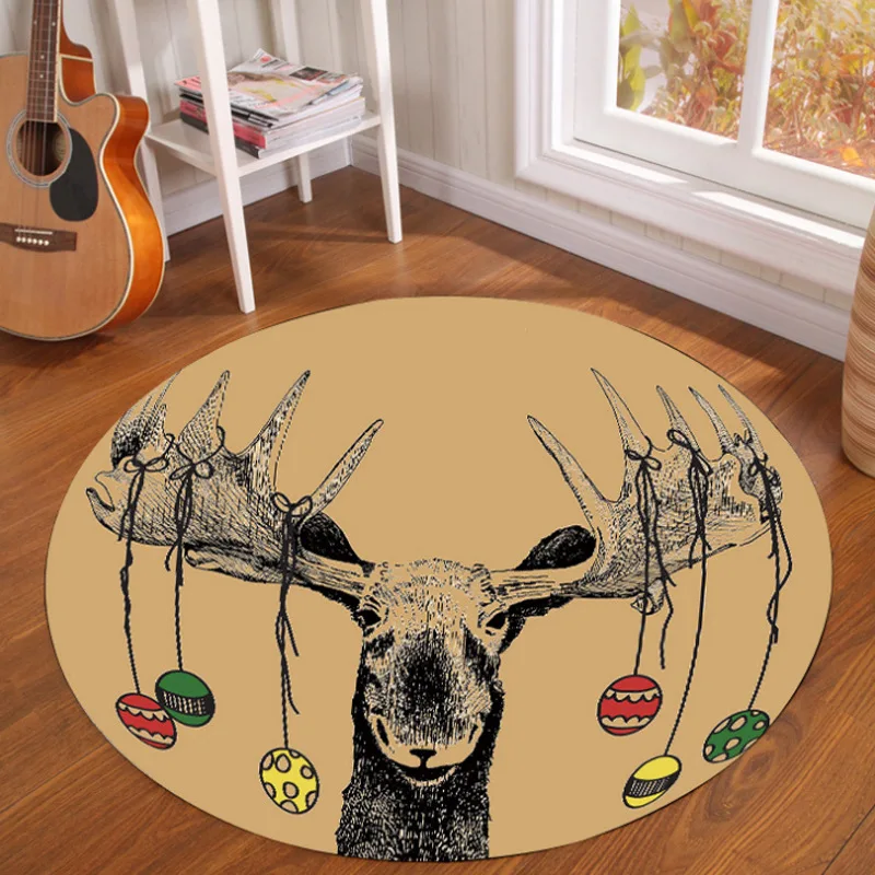 

Nordic cartoon round carpet 3D cartoon printed rugs and carpets for home living room area rug for bedroom tapetes para casa sala