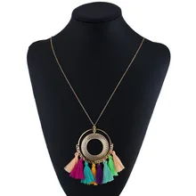 Liuxsp, ожерелье с кисточкой, женское длинное ожерелье, бохо, богемное ожерелье, аксессуары, красочные, винтажные, этнические, в стиле панк, модные украшения
