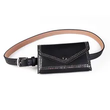 Мини поясные сумки модные повседневные черные поясные сумки многофункциональные женские Сумки из искусственной кожи поясной кошелек для туризма bolsas