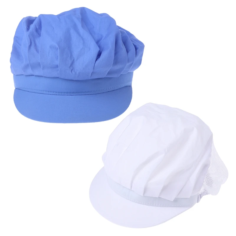 Women Work Cap Dust Proof Catering Mesh Hat For Chef Hotel Kitchen