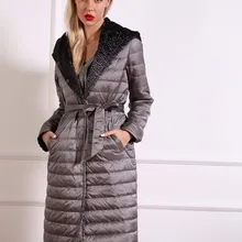 Azzimia, новое зимнее платье, Двусторонняя одежда, модное женское пуховое пальто с капюшоном, верхняя одежда, парки, хорошее качество, Лидер продаж