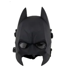 Tactical Sports Safety Helmets Latex Batman mask Costume for Halloween Deluxe Party masks Half face Masquerade Party mask