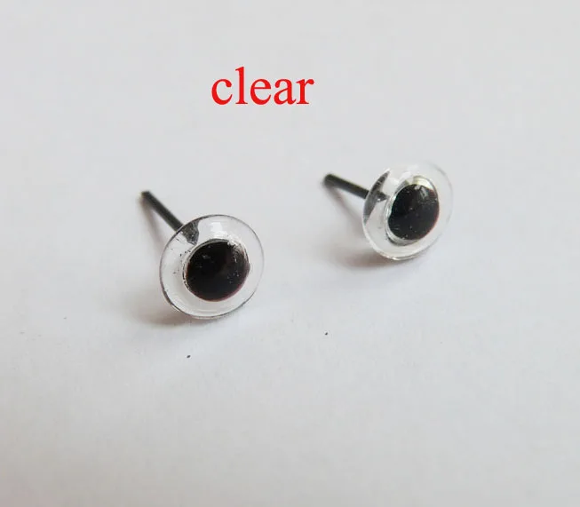 70pcs/lot new arrvial 6/8/10/12/14/16mm glass toy eyes with pin for diy handcraft maerials--color option 2