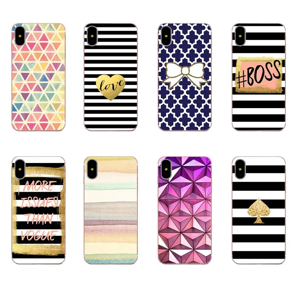 Soft Tpu Phone Case Cover Colorful Moroccan Pink Purple Aqua Boss For Xiaomi Redmi Mi Note 7 8 9 SE Pro Lite Go Play | Мобильные