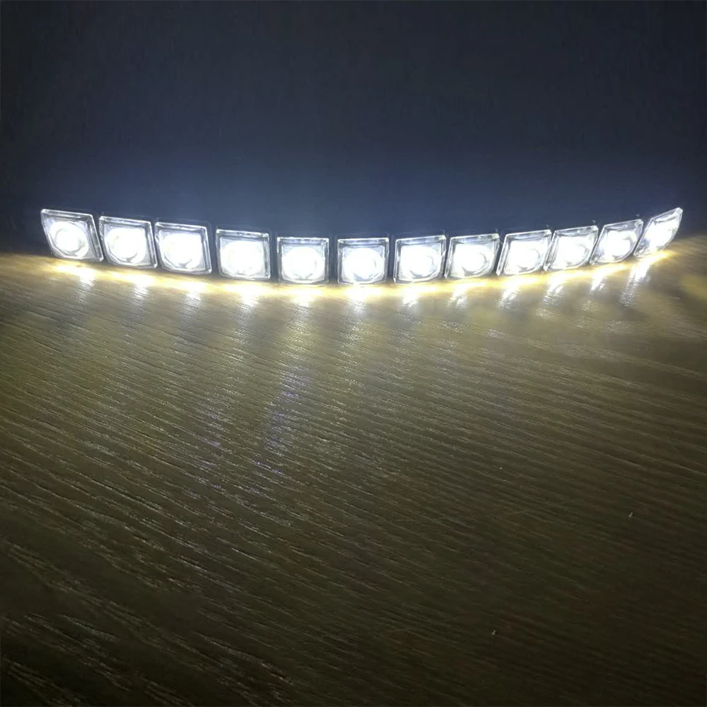 

2Pcs Sequential Flow Style Car Flexible White/Amber Waterproof LED DRL with Turn Signal Lights For BMW E90 E91 E92 M3 E60 E61