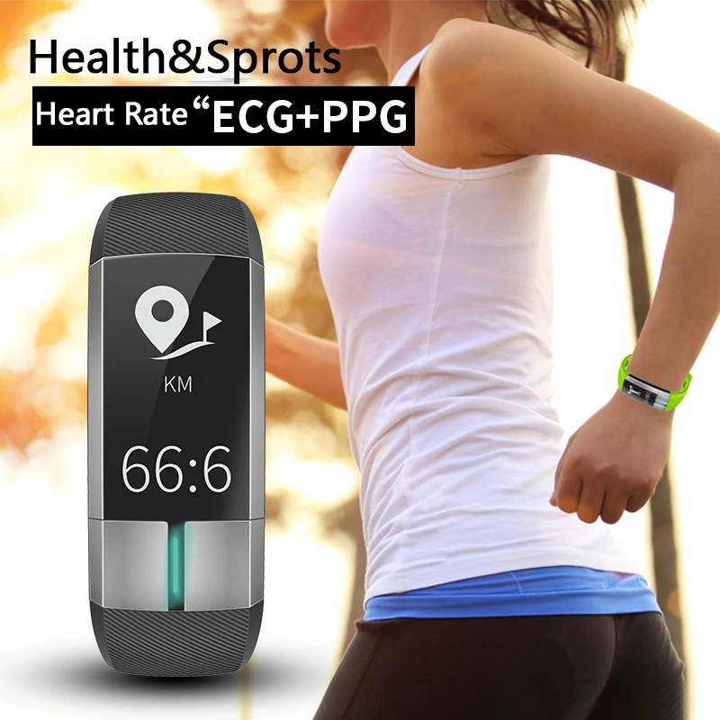 In Stock G20 ECG PPG Monitor Smart Bracelet Fitness Activity Tracker Blood Pressure Wristband Pulsometro PK
