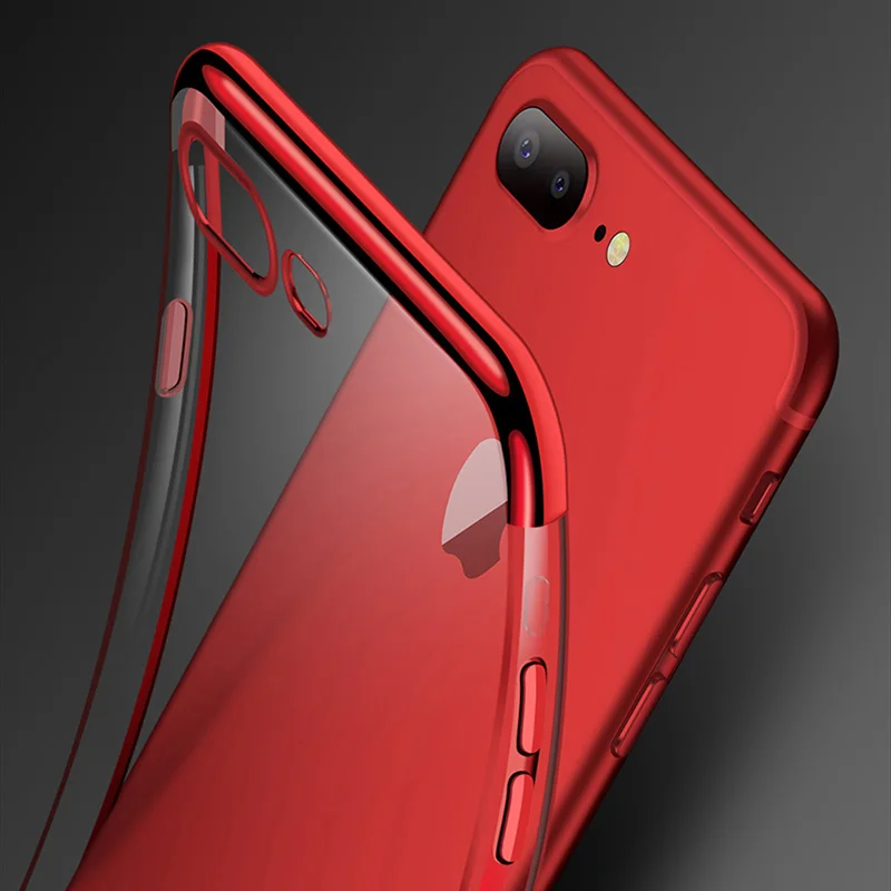 Yodeli Телефон чехол для iPhone 6 6s 7 8 plus покрытие ТПУ ультра тонкий прозрачный мягкий X 10