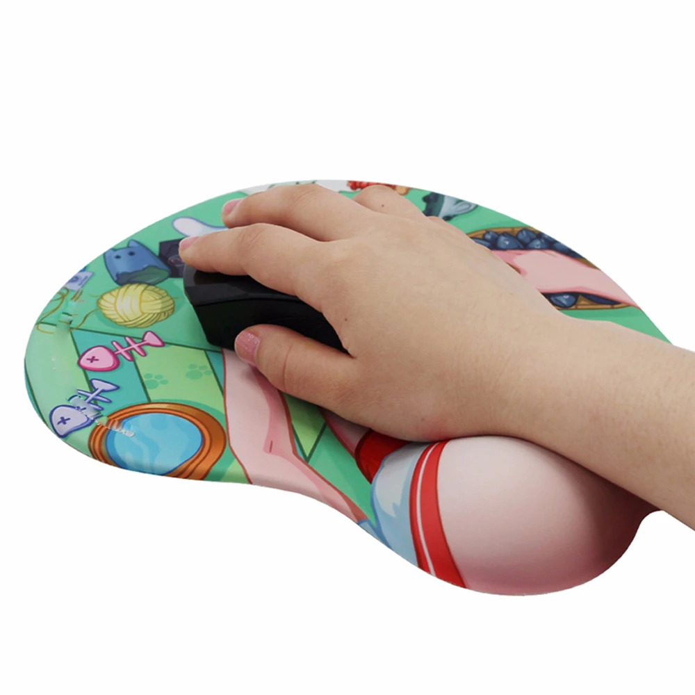 3D маленький игровой коврик для мыши милый мультяшный сексуальный s кремнезем