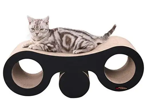 

Seesaw Tunnels Cat Scratcher Lounge Bed with Catnip Fat Cat Bed Cardboard Paper High Quality