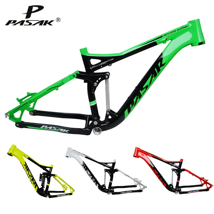 

Pasak Full Suspension Aluminium frame Alloy MTB Mountain DH AM Cycling Bicycle Frame 26/27.5er*17inch Downhill Bicycle Part