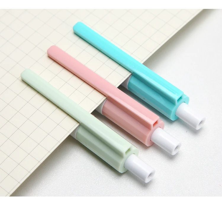 Mr paper, 3 цвета, розовые, синие, зеленые стираемые гелевые ручки для школы, кавайные, для студентов, креативные канцелярские принадлежности, цветные, 0,5 мм/б гелевые ручки
