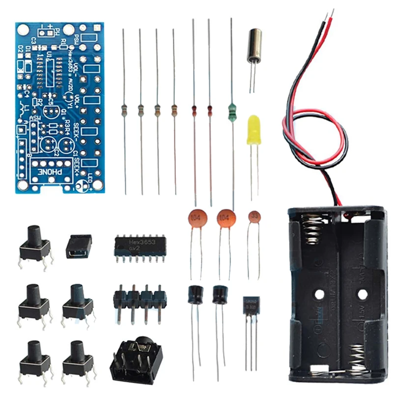 1 комплект FM радио 76 ~ 108 МГц тренировочный DIY Kit # Hbm0377|Интегральные схемы| |