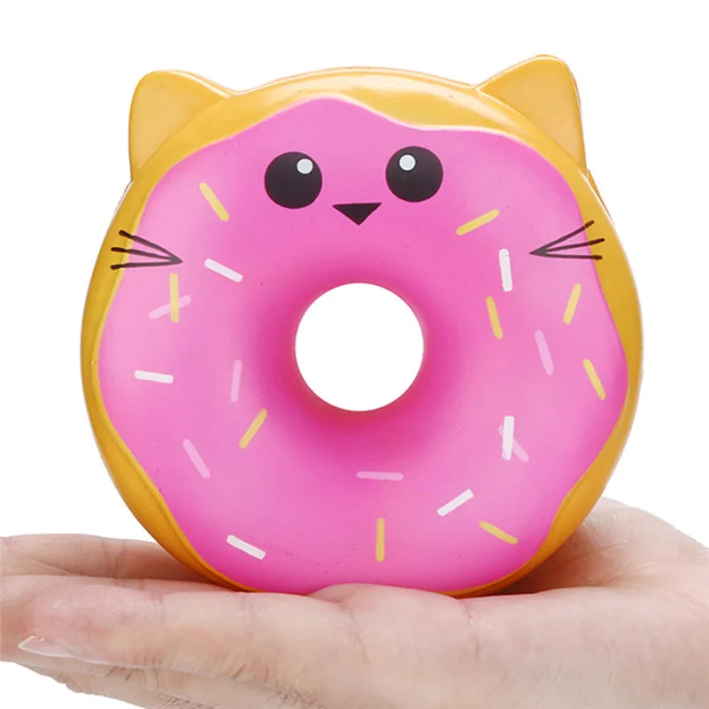 Милые Моти 10 см Squishies Kitty пончик замедлить рост крем Ароматические стресса игрушки для детей для малыша A1