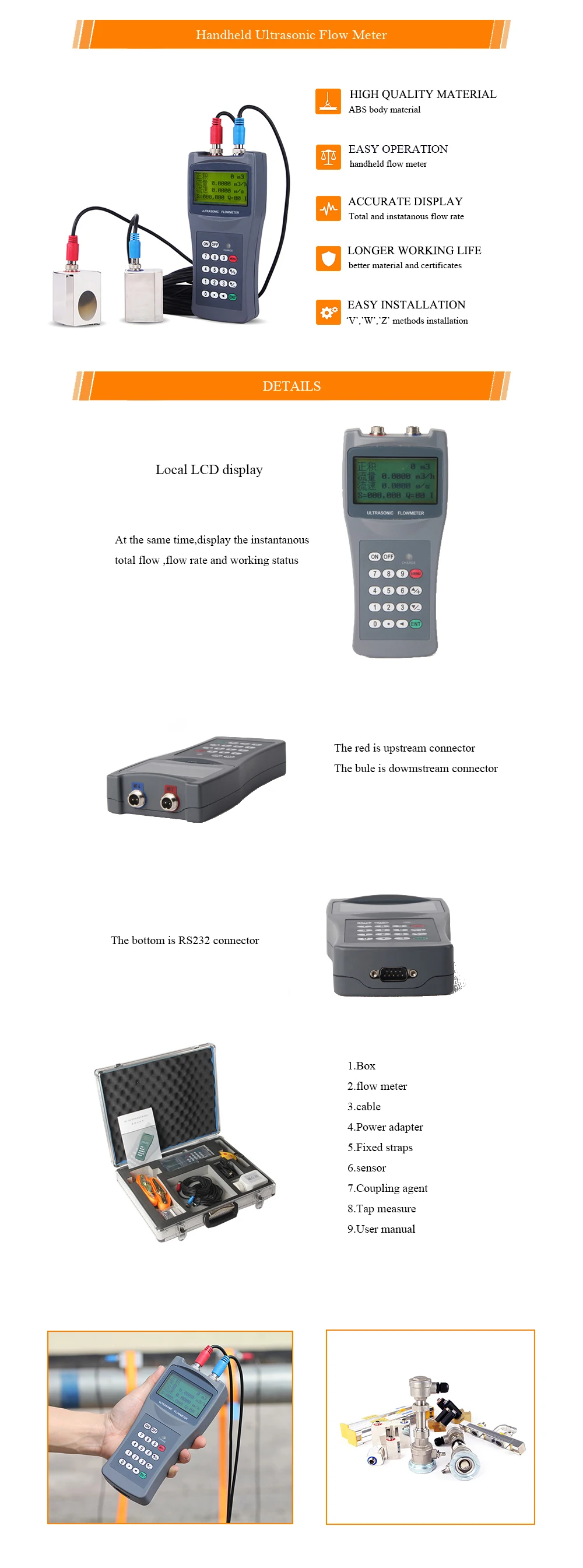 handheld ultrasonic flowmeter 2