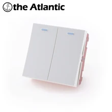 2 банда 1(2) способ функционального ключа для настенного кнопочного переключателя, белый/черный пластиковый материал функция только для модулятора