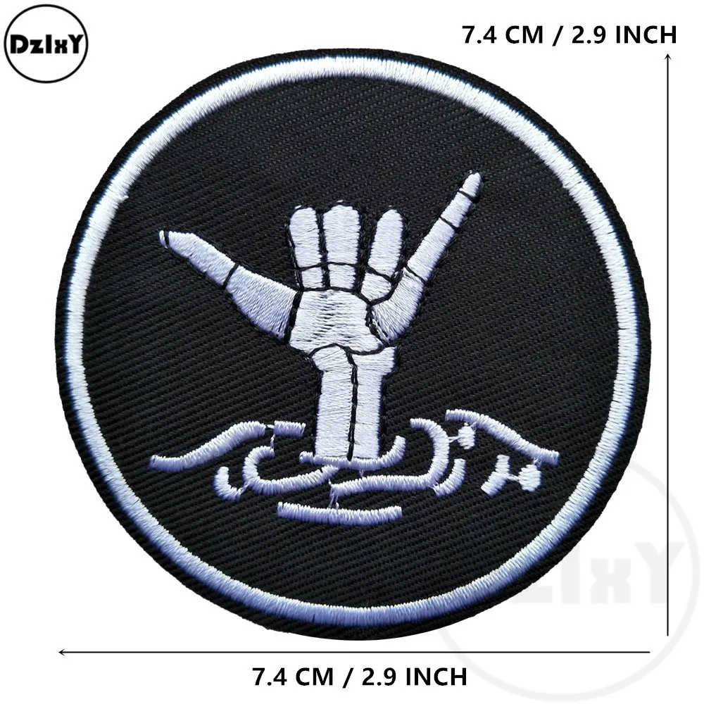 (46 Styles can Choose) 1 PCS Embroidered Circle Patches for Clothing