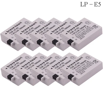 

Wholesale 10x 7.4V batteries LP-E5 LPE5 LP E5 Camera Battery For Canon EOS 450D 500D 1000D KISS X2 X3 F Rebel XS XSi T1i