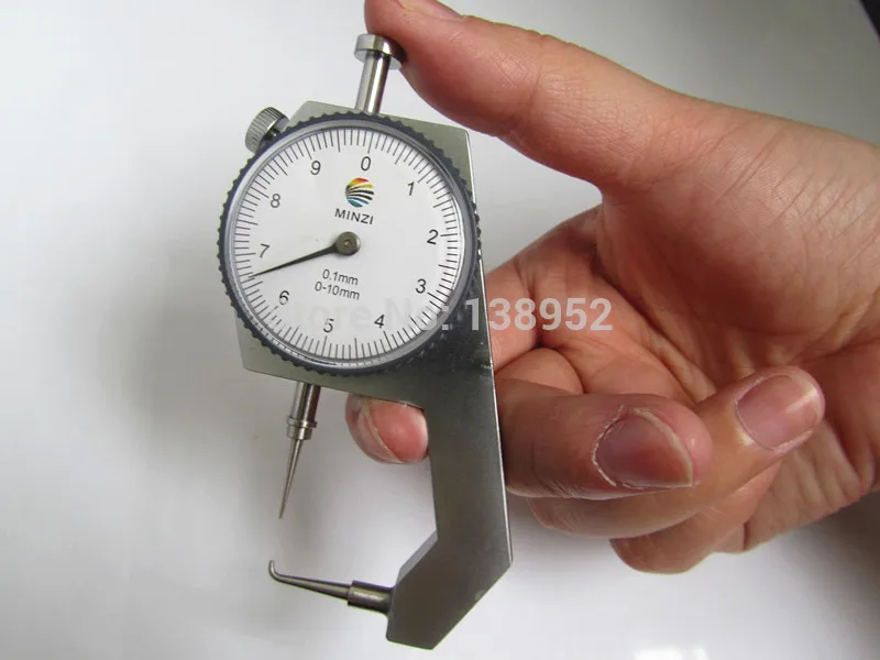 Pipe tube Thickness Gauge pointed Dial Thickness Gauge tester meter