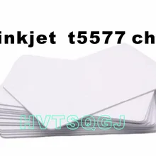 50 шт. T5577 RFID для струйной печати ПВХ чип смарт-карты