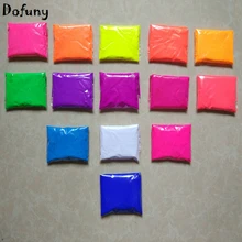 Смешанные 14 цветов, 10 г каждого цвета флуоресцентный порошковый пигмент для печати краски мыло неоновая пудра лак для ногтей, 140 г/лот