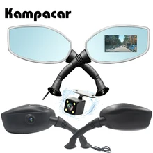 Kampacar Moto Della Macchina Fotografica Dell’automobile Dvr Per Il Motociclo Specchio Retrovisore Della Macchina Fotografica Auto Video Macchina Fotografica Del Motociclo Dvr Della Macchina Fotografica Video Recorder