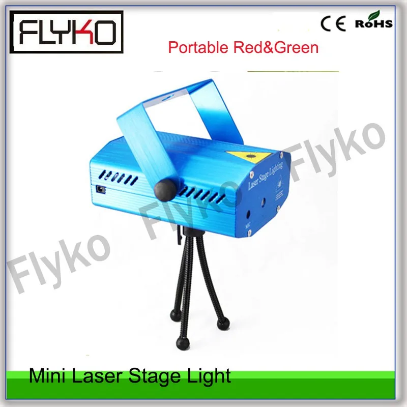 

Free shipping shoot distance up to 100M fireproof mini portable Red&Green Laser Stage Lighting with strobe flash