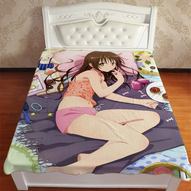 Аниме Манга To Love Ru Throw Одеяло 001 - Цвет: 4