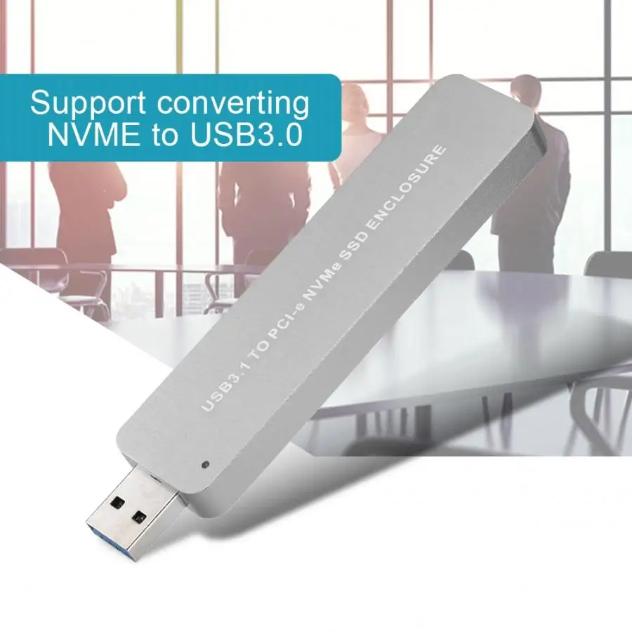 M.2 NVME к USB3.0 мобильный жесткий диск коробка M2 NGFF PCIE SSD твердотельный к USB3.0 светильник серый компьютерный кабель Органайзер жесткий диск коробка