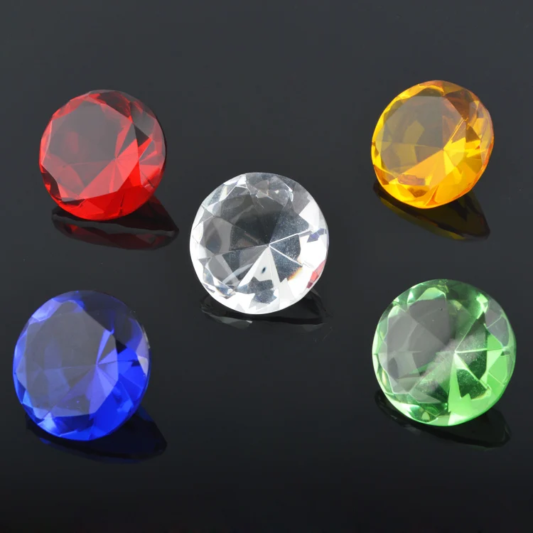 Feng Shui Five Element small Crystal Diamond shape 5 color Crystal-in