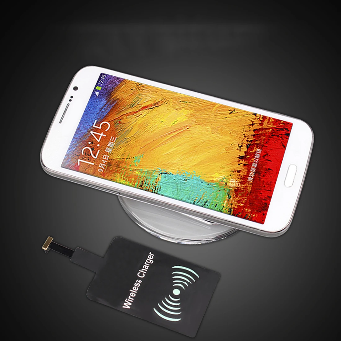 Для Android Micro USB универсальное беспроводное зарядное устройство приемник зарядный