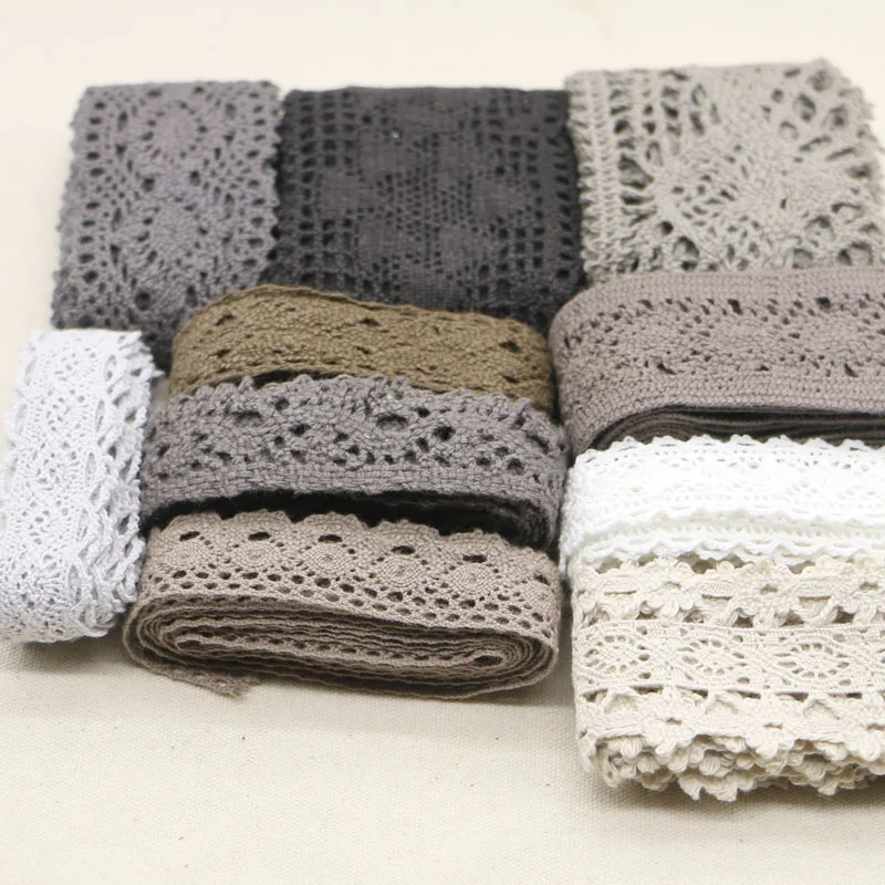 

20 yards gray series random delivery of cotton lace mixed color lace home accessories apparel DIY materials