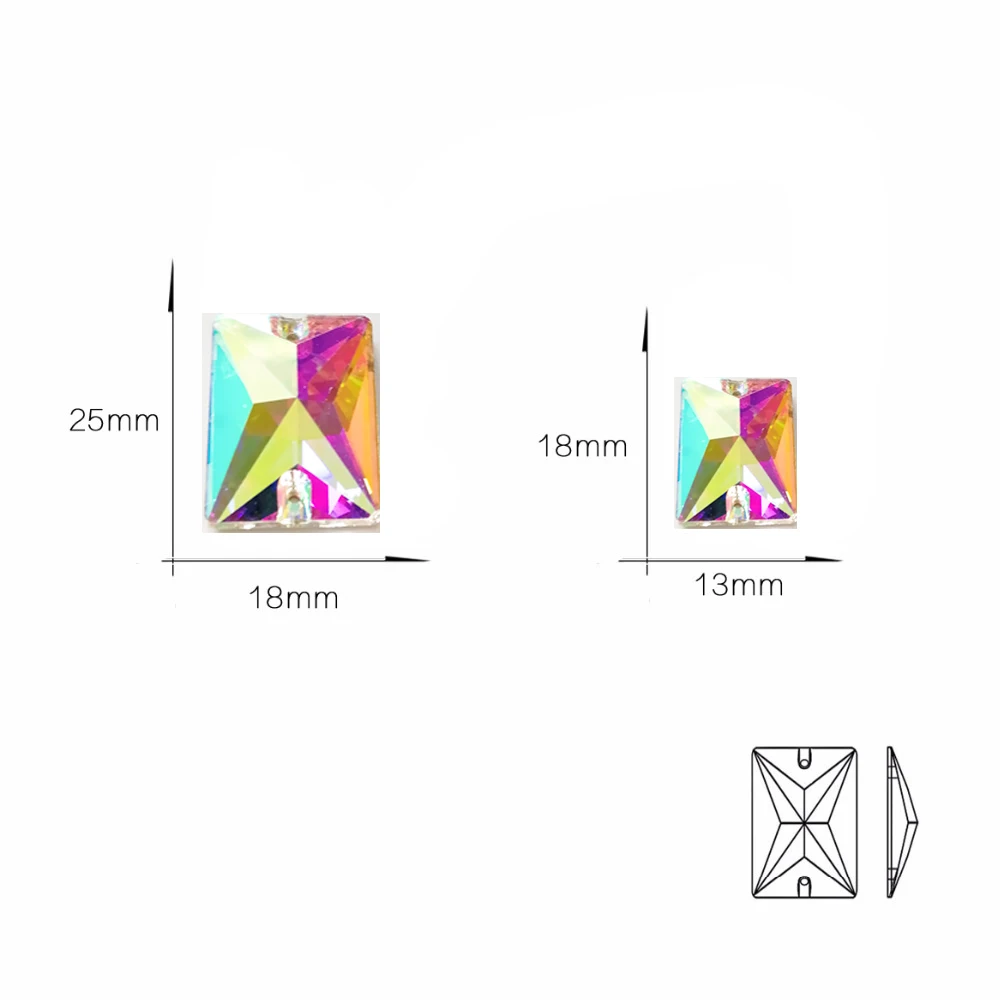 YANRUO K9 Стразы AB Пришивные Pedrarias аппликация со стразами хрустальные стразы Flatback пришивные стразы для шитья украшения платья